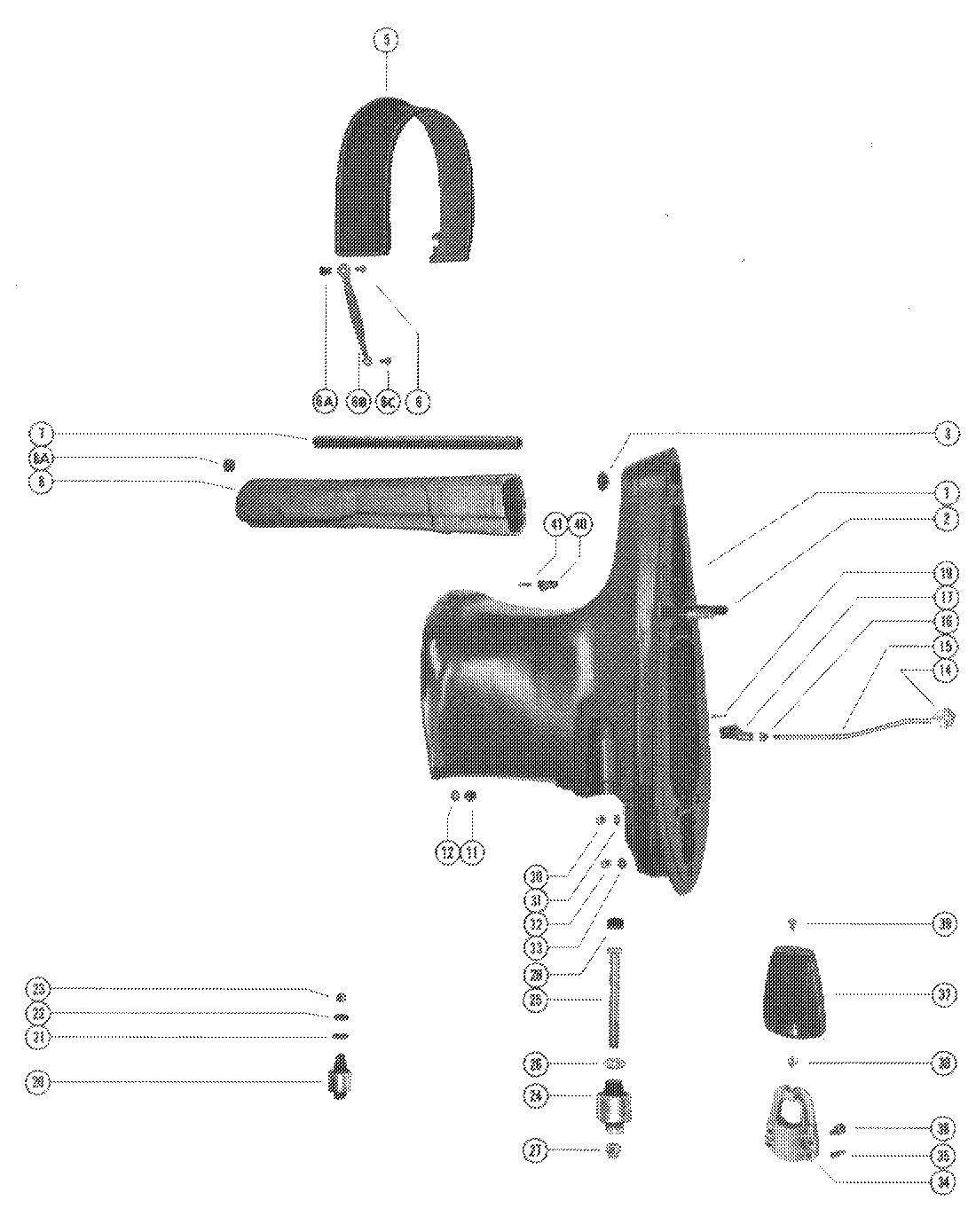 MERCURY 1500XS DRIVE SHAFT HOUSING ASSEMBLY