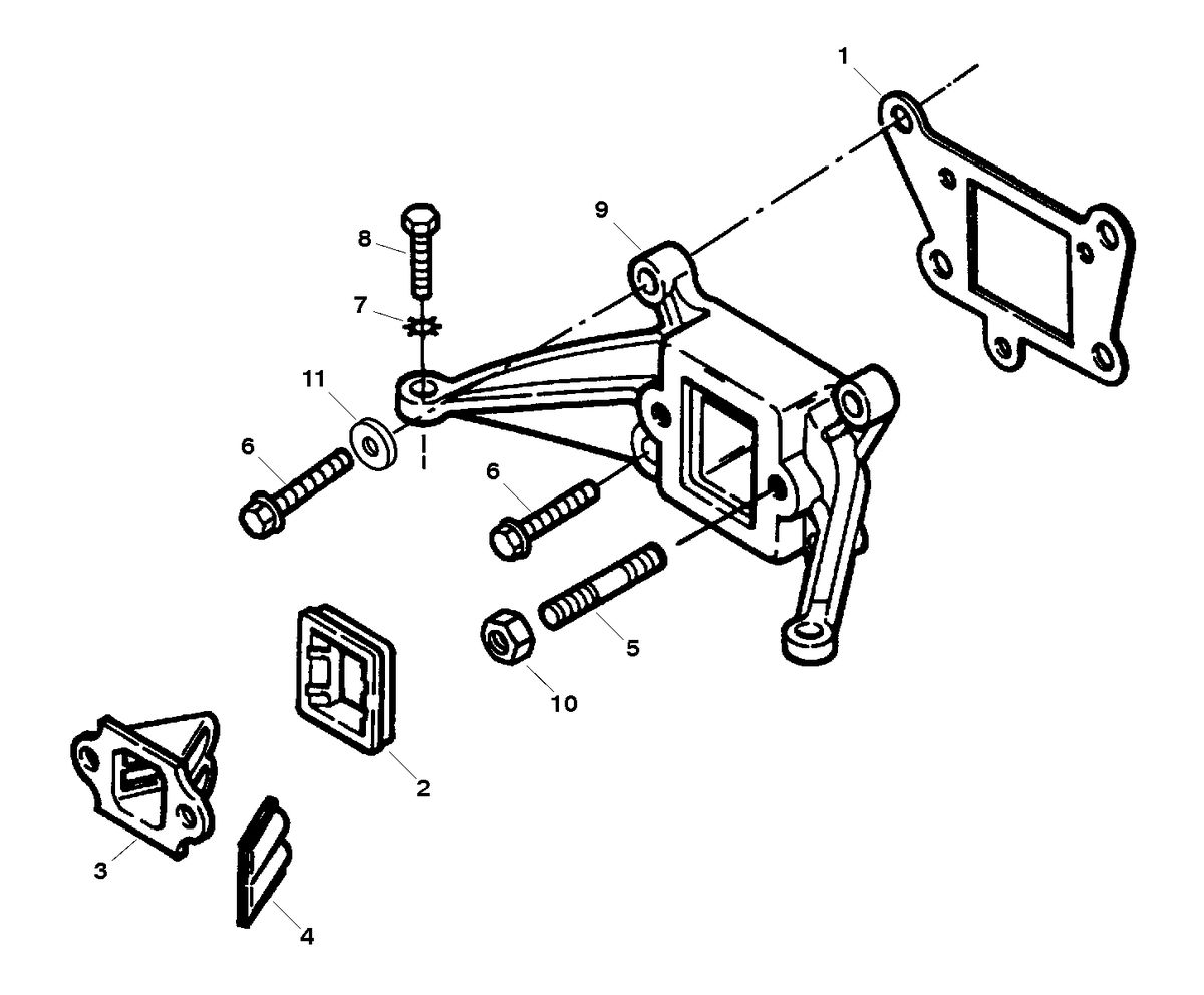 SEARS GAMEFISHER 5 H.P. (1998) INTAKE SYSTEM