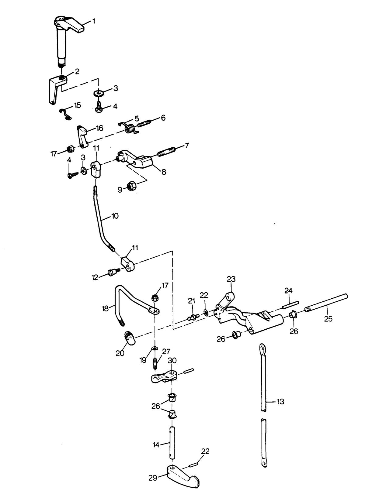 SEARS SEARS 7.5 H.P. SHIFT LINKAGE
