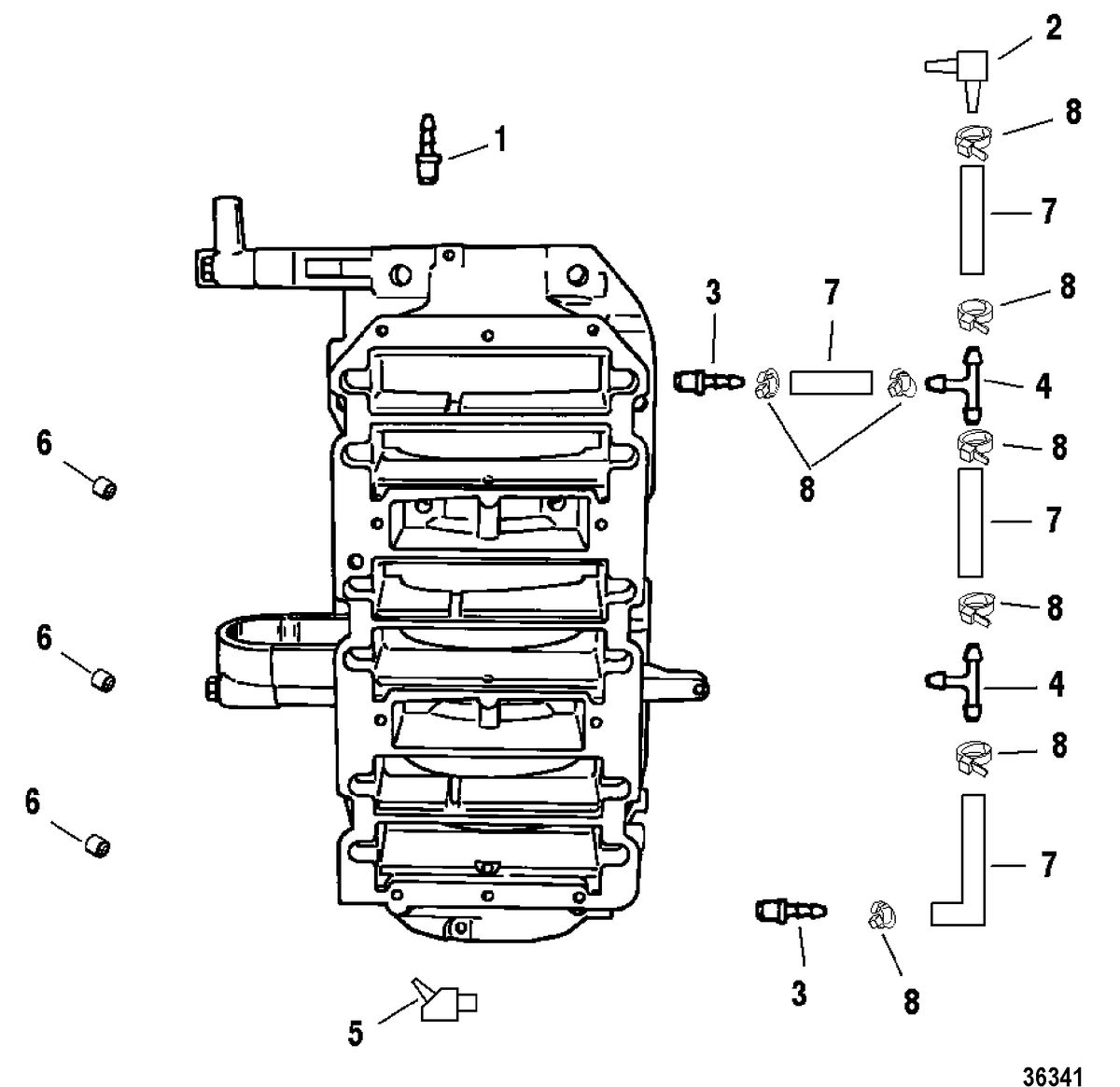 RACE OUTBOARD HI PERF MERC/MAR S3000 BLEED SYSTEM