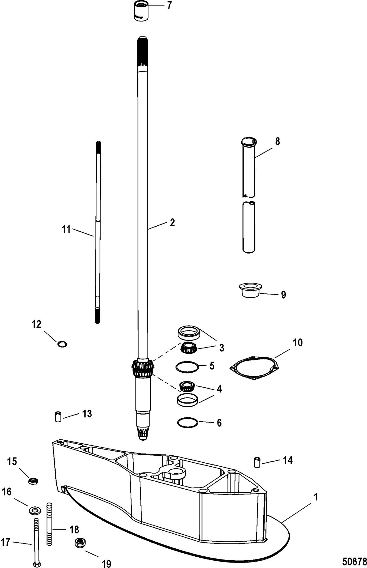 MERCURY/MARINER 150 4-STROKE DriveShaft Housing Extension Kit