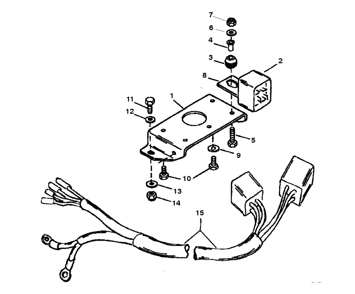 RACE OUTBOARD 225 (EFI) PRO-MAX/SUPER MAGNUM TRIM SOLENOID PLATE (S/N-0G205074 & UP)