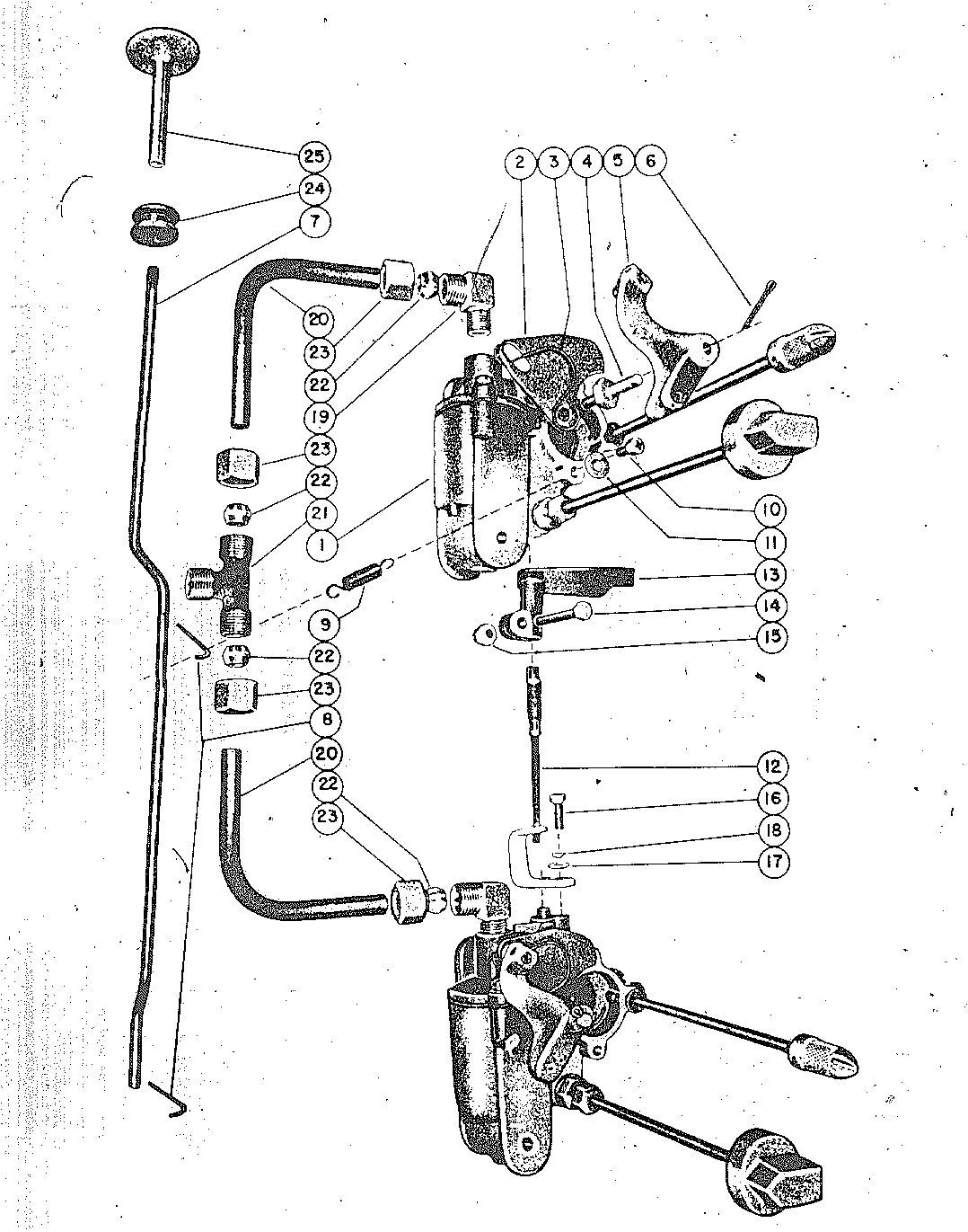 MARK KF9, KG9, MARK 40 CARBURETOR LINKAGE