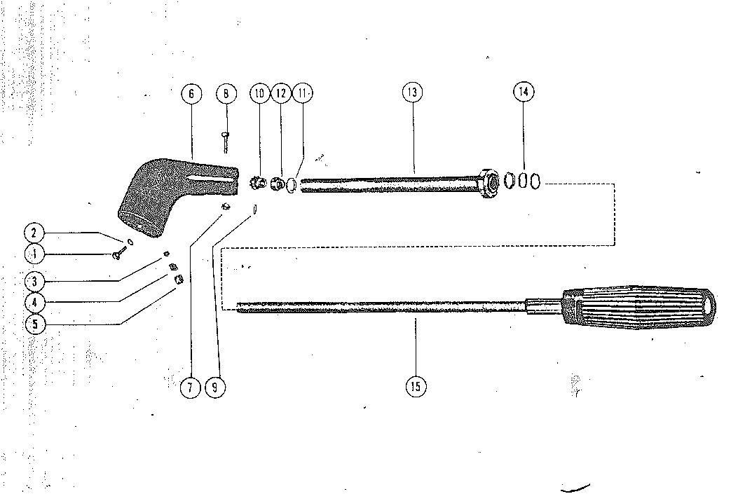MARK KH7, MARK 15, MARK 20 STEERING HANDLE ASSEMBLY