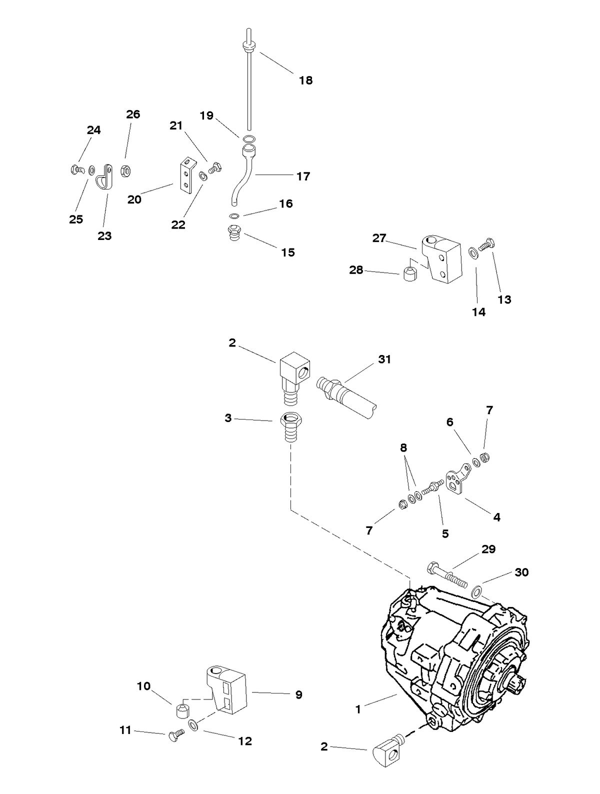 RACE STERNDRIVE HP 500 BULLDOG (540 CID) TRANSMISSION AND COMPONENTS (DRIVELINE)