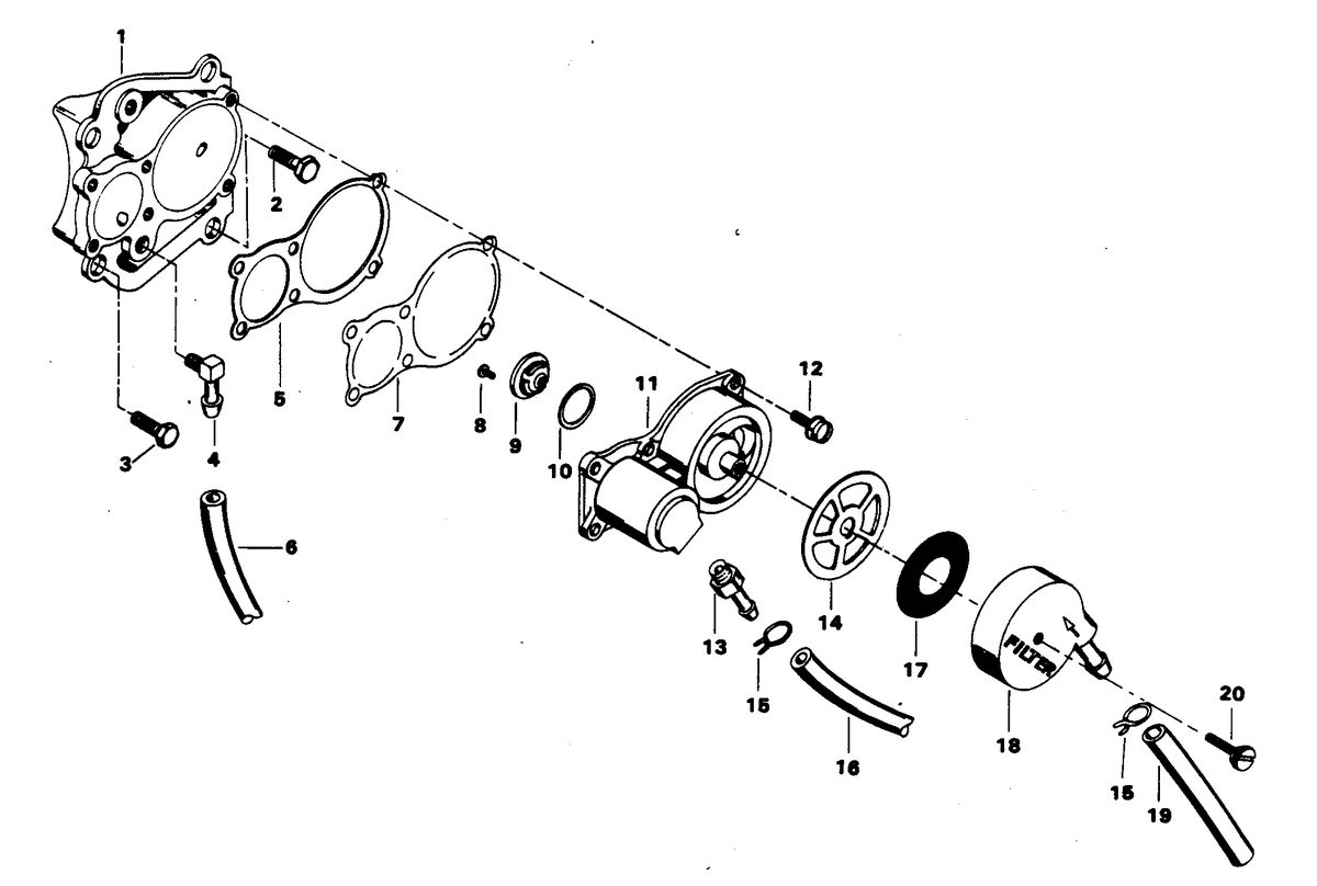 CHRYSLER 35 H.P. FUEL PUMP