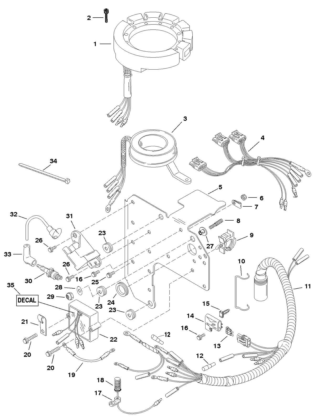 FORCE FORCE 75 H.P. IGNITION COMPONENTS