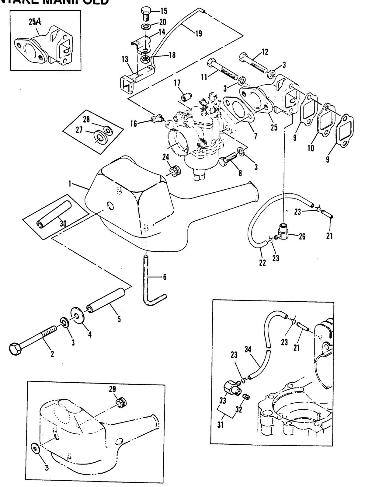 MARINER 5 H.P. INTAKE MANIFOLD