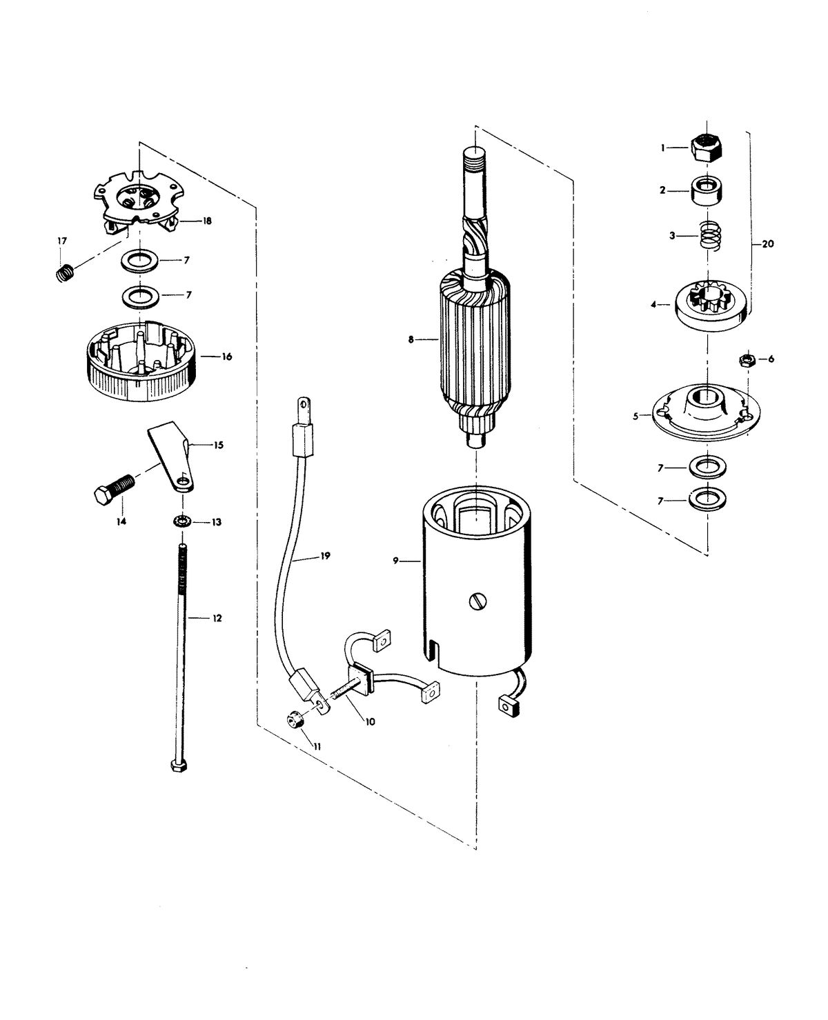 CHRYSLER 70 H.P. ELECTRIC STARTER