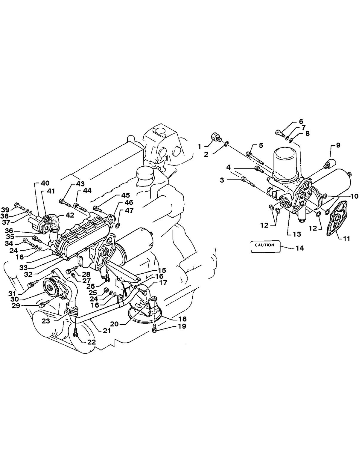 MERCRUISER HINO 175/220 LUBRICATING SYSTEM (175 H.P.)