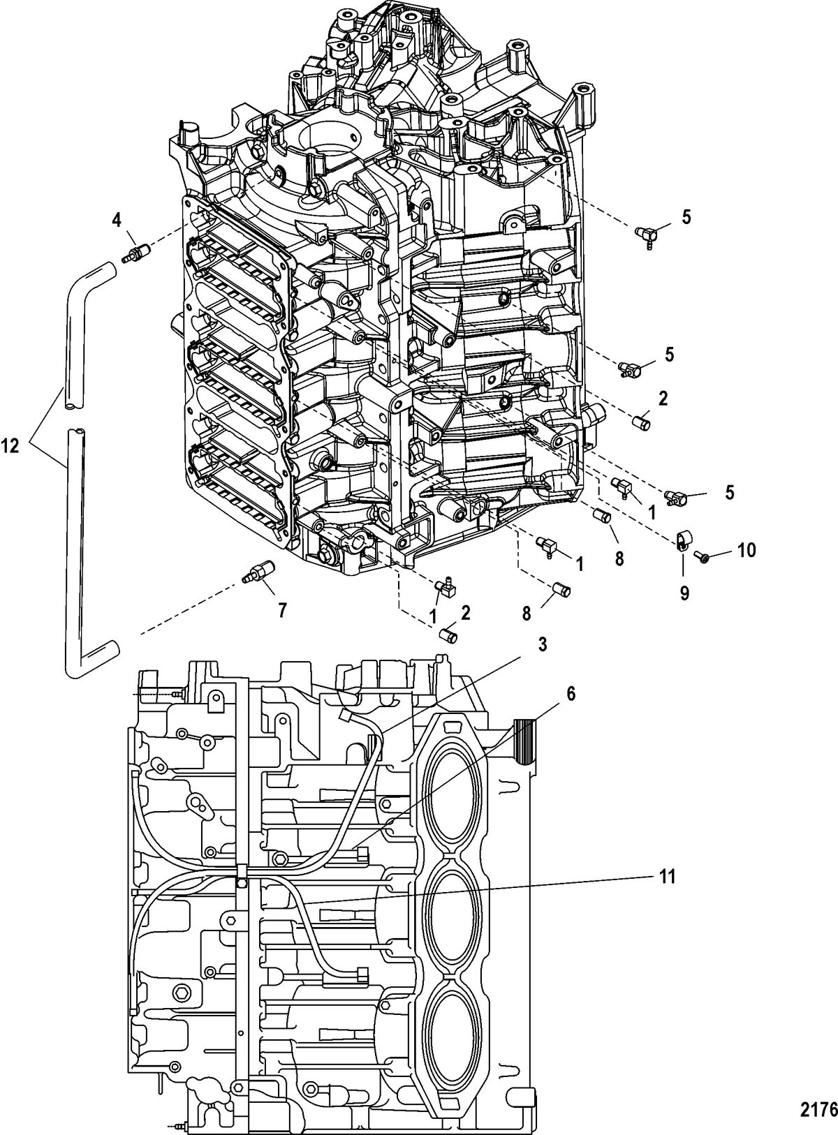 MERCURY/MARINER 200/225/250 (3.0L) SEAPRO/MARATHON EFI Port Bleed System
