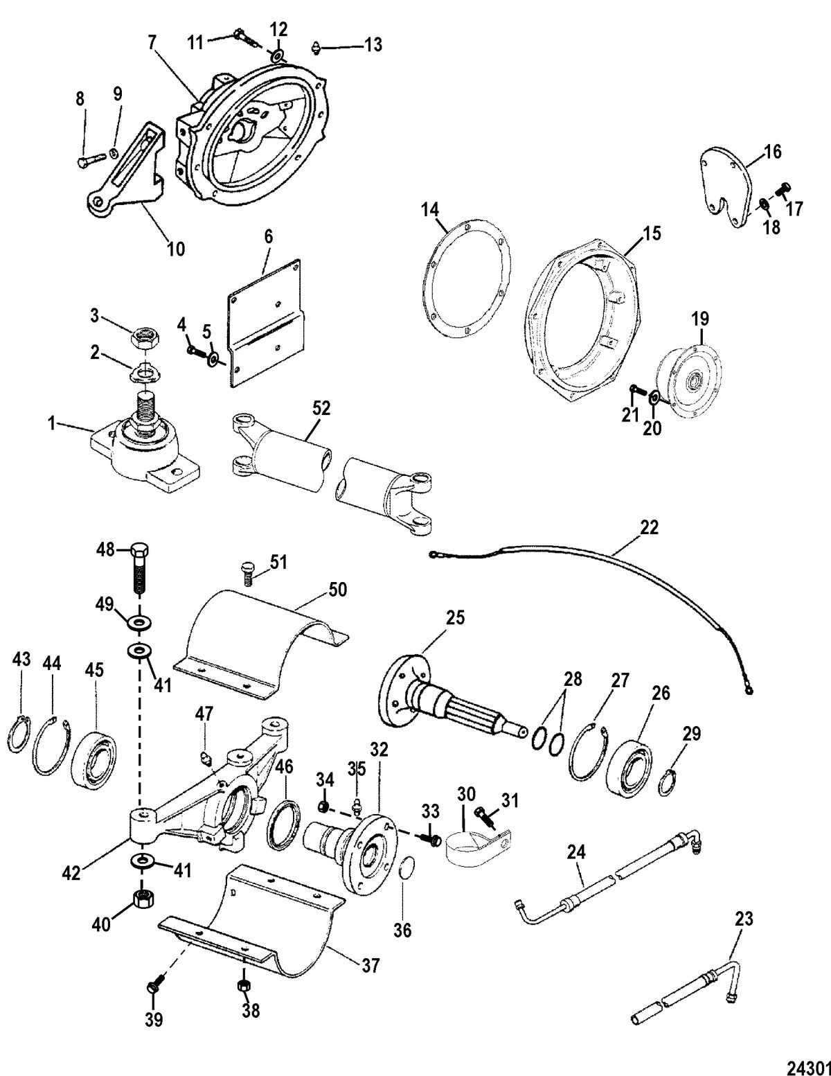 MERCRUISER CUMMINS/MERCRUISER 4.2 UNIFICATION Jackshaft Components