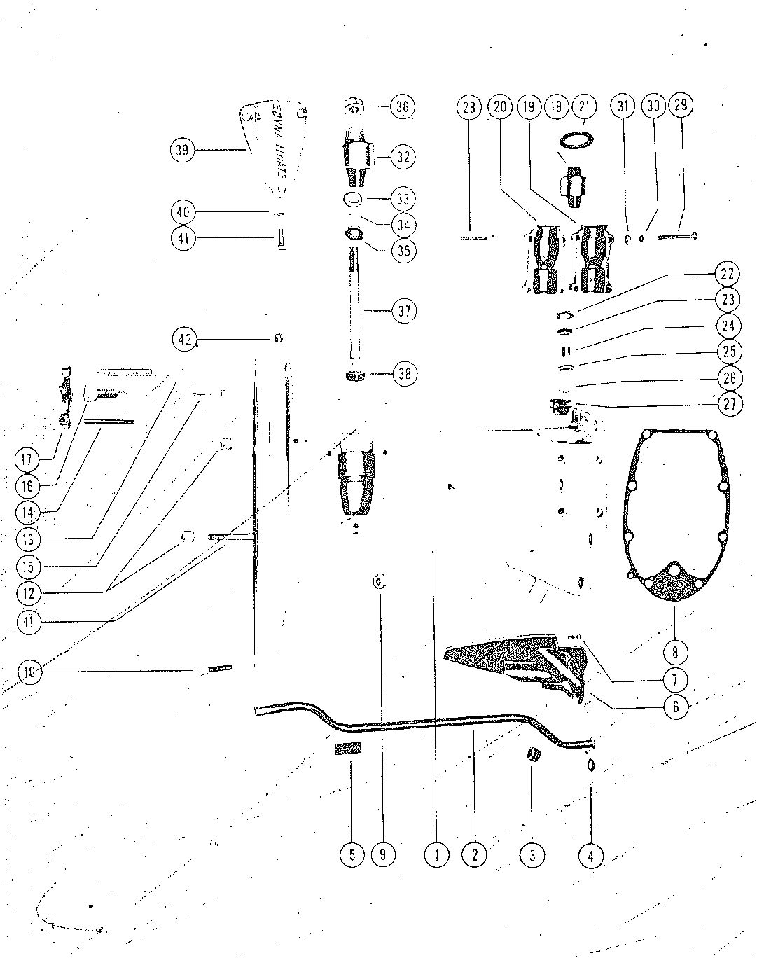 MARK MARK 58, MARK 55A, MARK 58A DRIVE SHAFT HOUSING ASSEMBLY