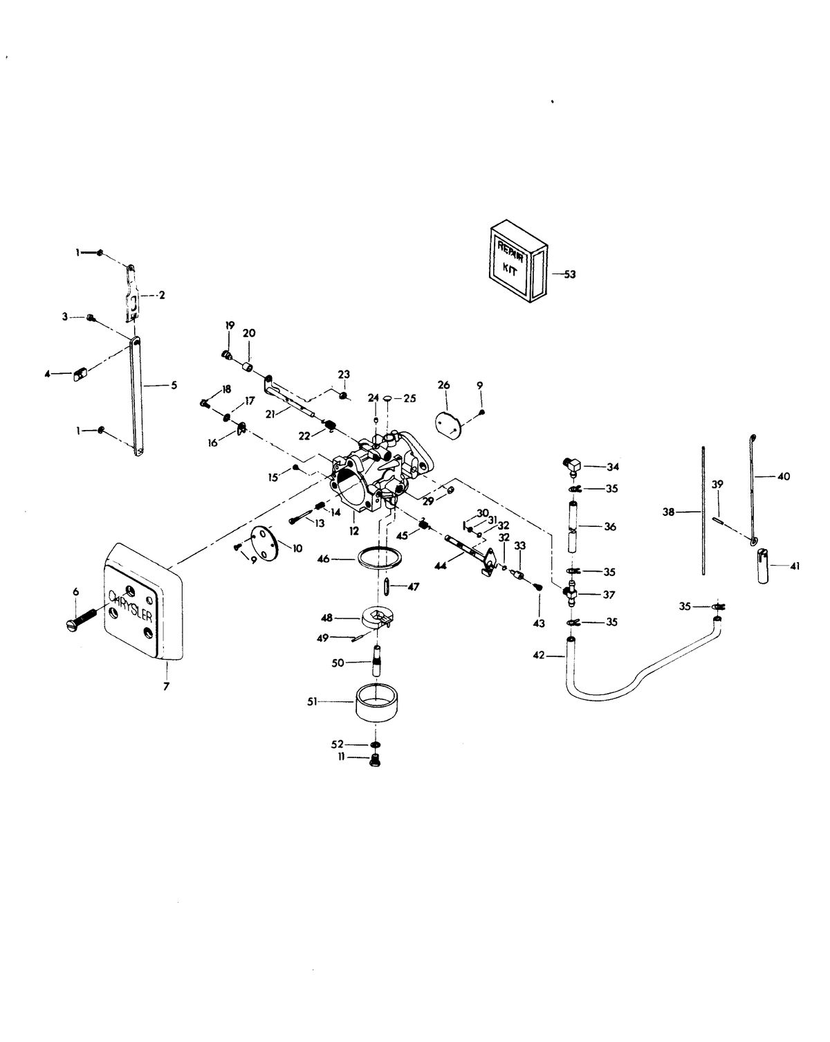 CHRYSLER 140 H.P. CARBURETOR