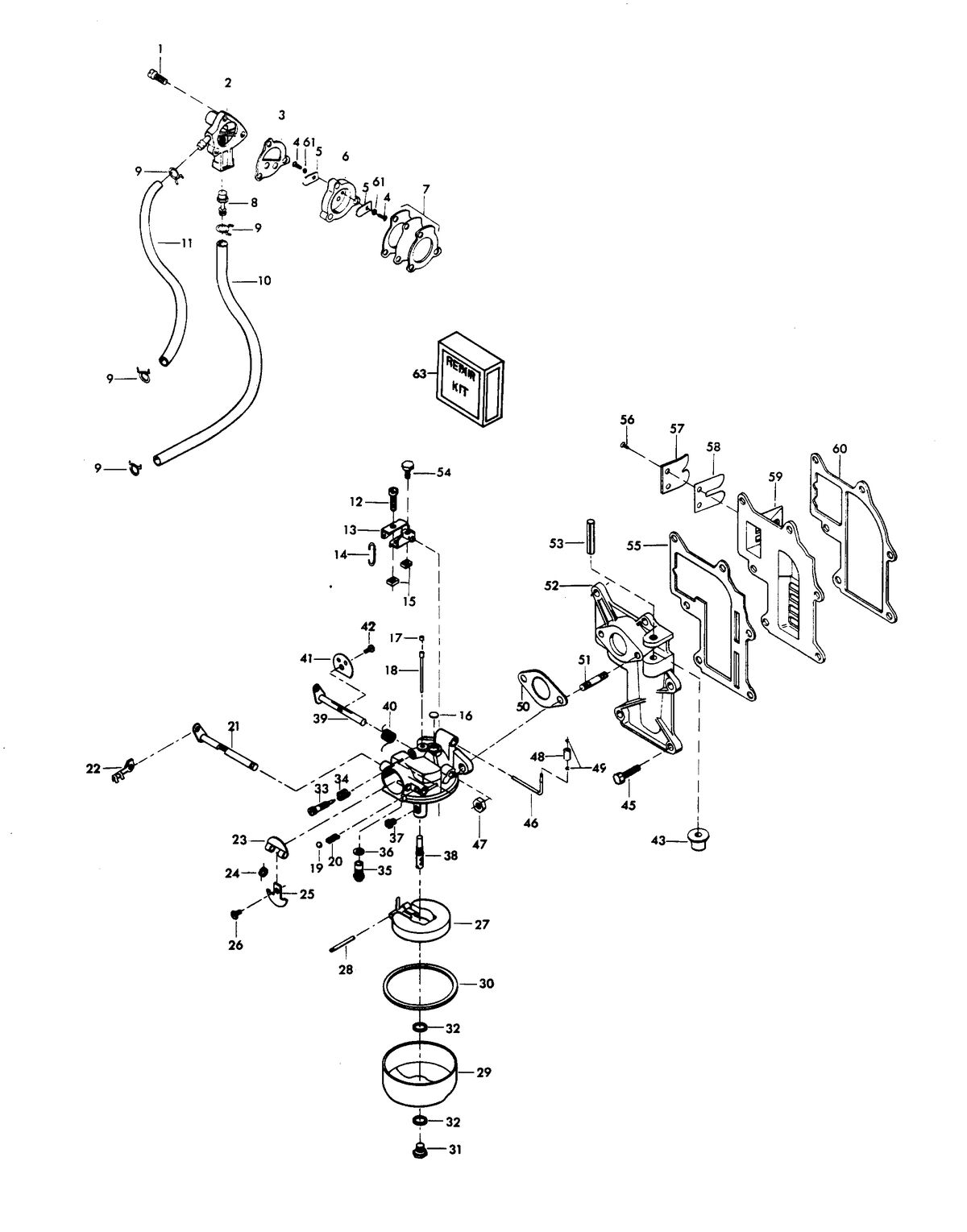 CHRYSLER 15 H.P. FUEL SYSTEM