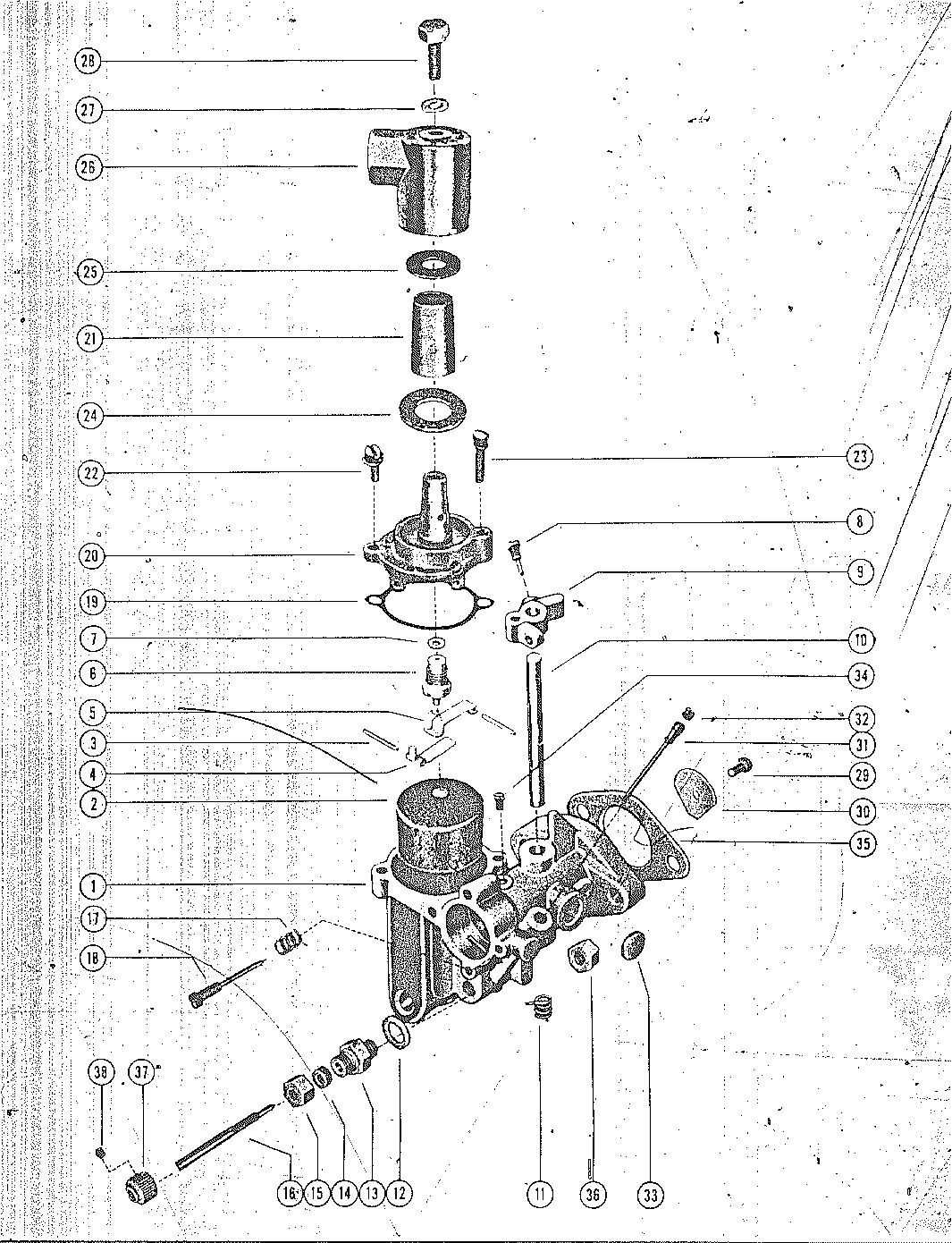 MARK MARK 58, MARK 55A, MARK 58A CARBURETOR ASSEMBLY(MARK 55AM & 55AE)
