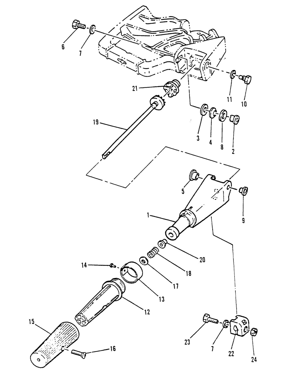 MARINER 15 HP STEERING HANDLE