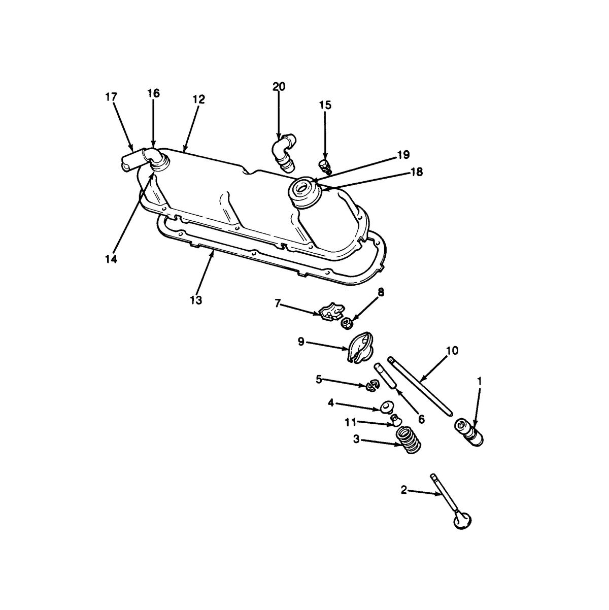 U.S. MARINE US MARINE 460 INBOARDS VALVE TRAIN AND VALVE COVER