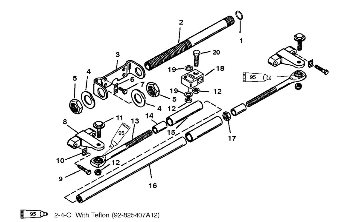 MERCURY/MARINER 200 DFI 3.0L DUAL ENGINE EXTENSION KIT