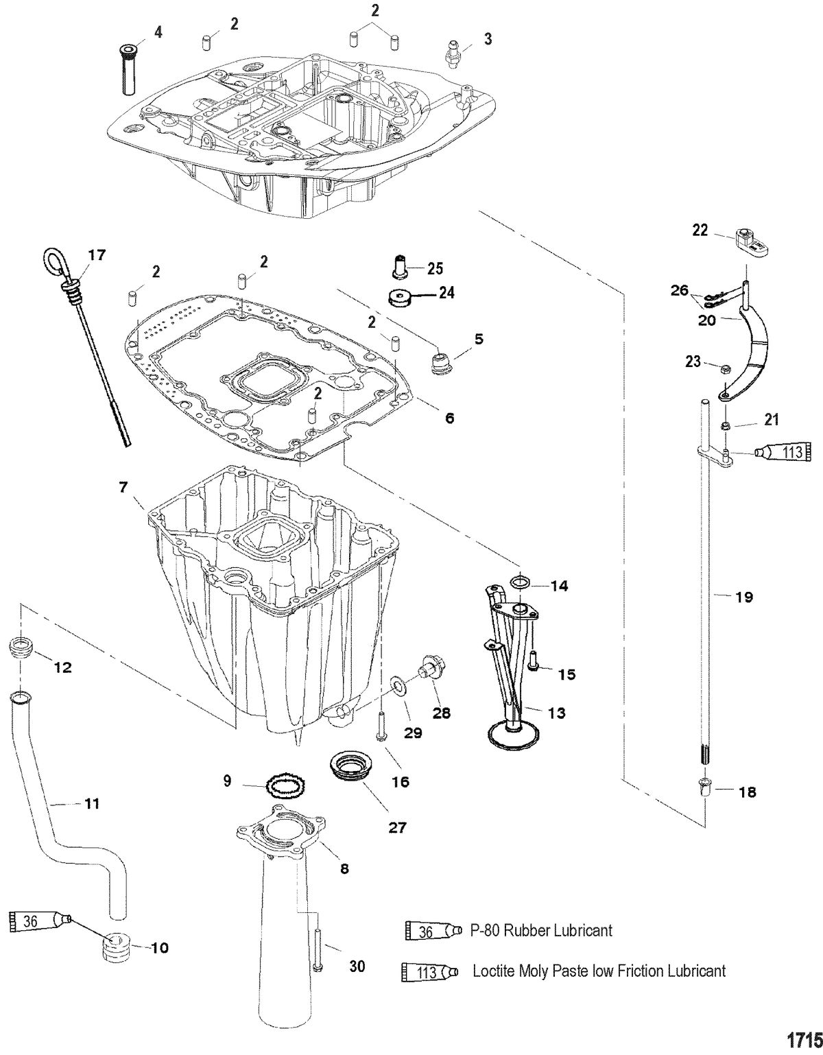 MERCURY/MARINER 115 EFI (4-STROKE) Exhaust Plate