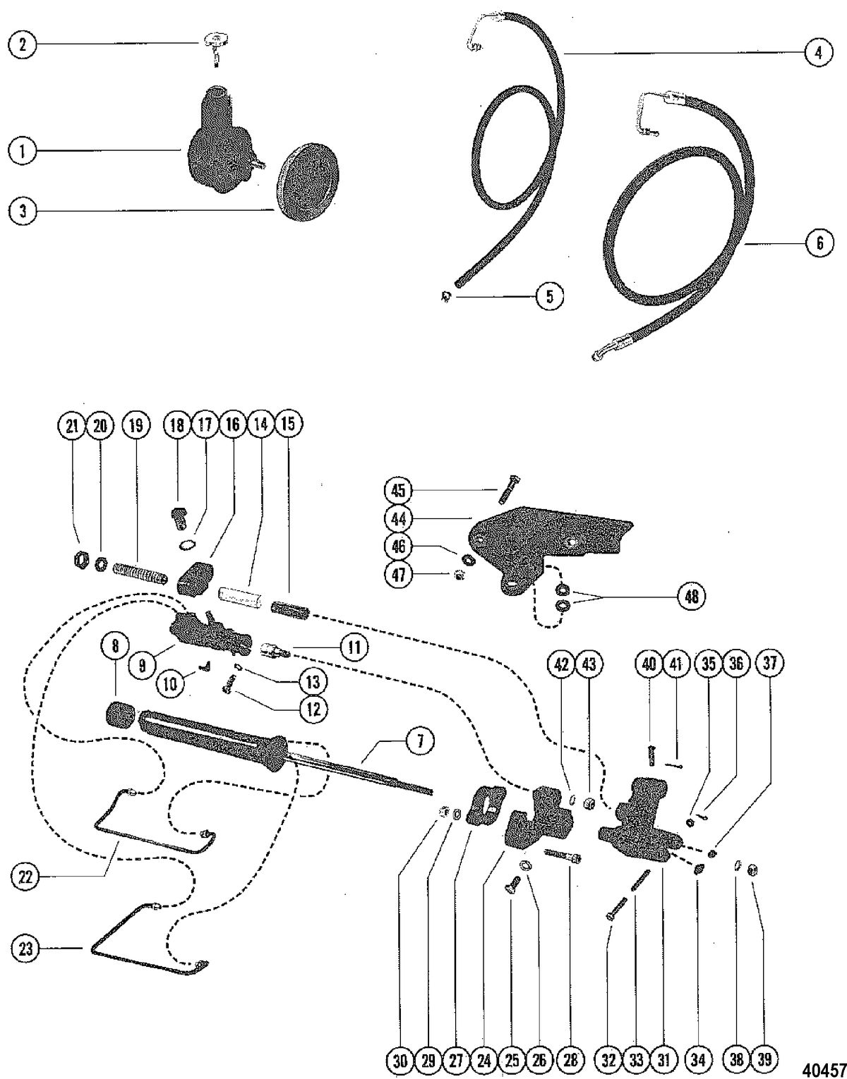 MERCRUISER 120 ENGINE POWER STEERING KIT(MERCRUISER I)