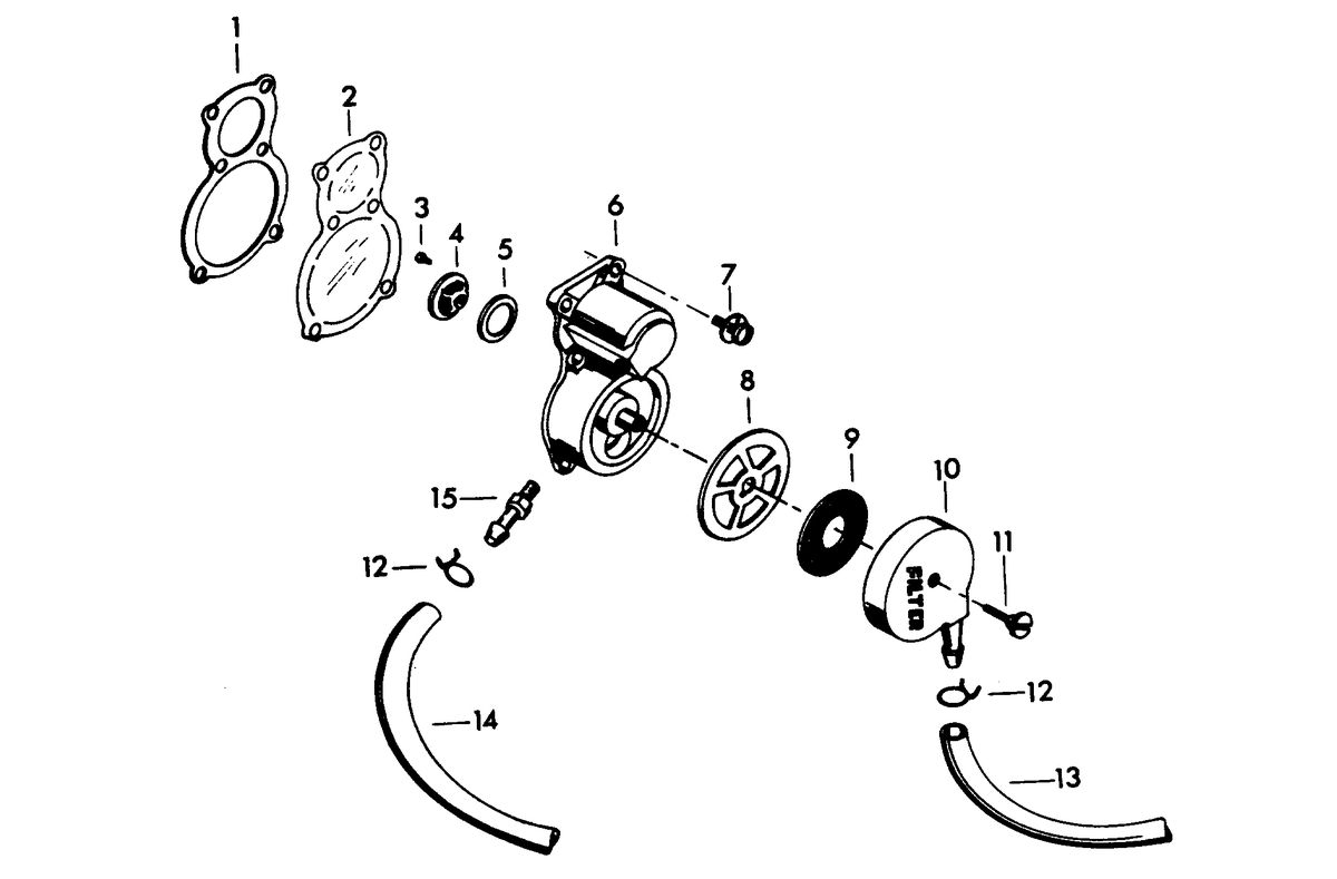 CHRYSLER 35 H.P. FUEL PUMP