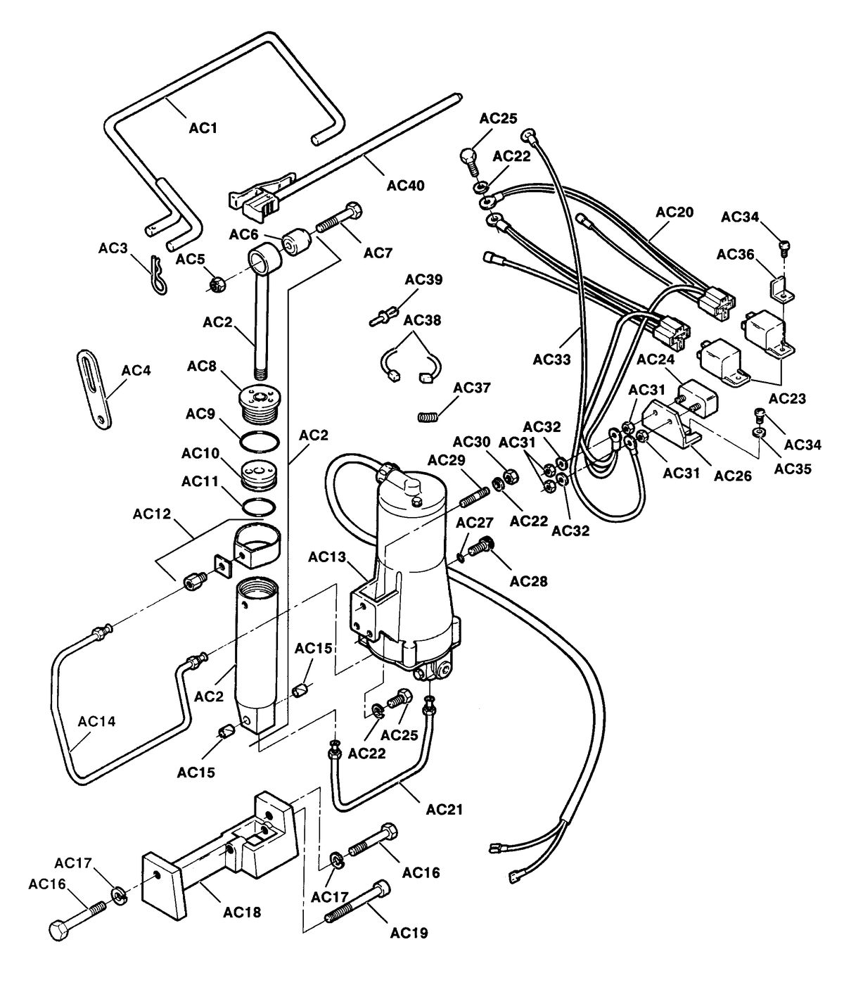 FORCE FORCE PARTS CATALOG = POWER TRIM & POWER TILT POWER TILT 5H244