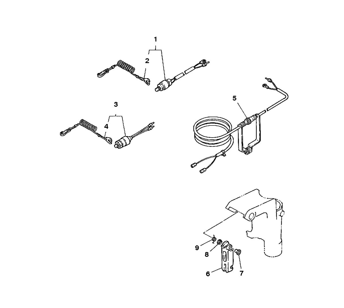 MERCURY/MARINER 15 H.P. K OPTIONAL PARTS