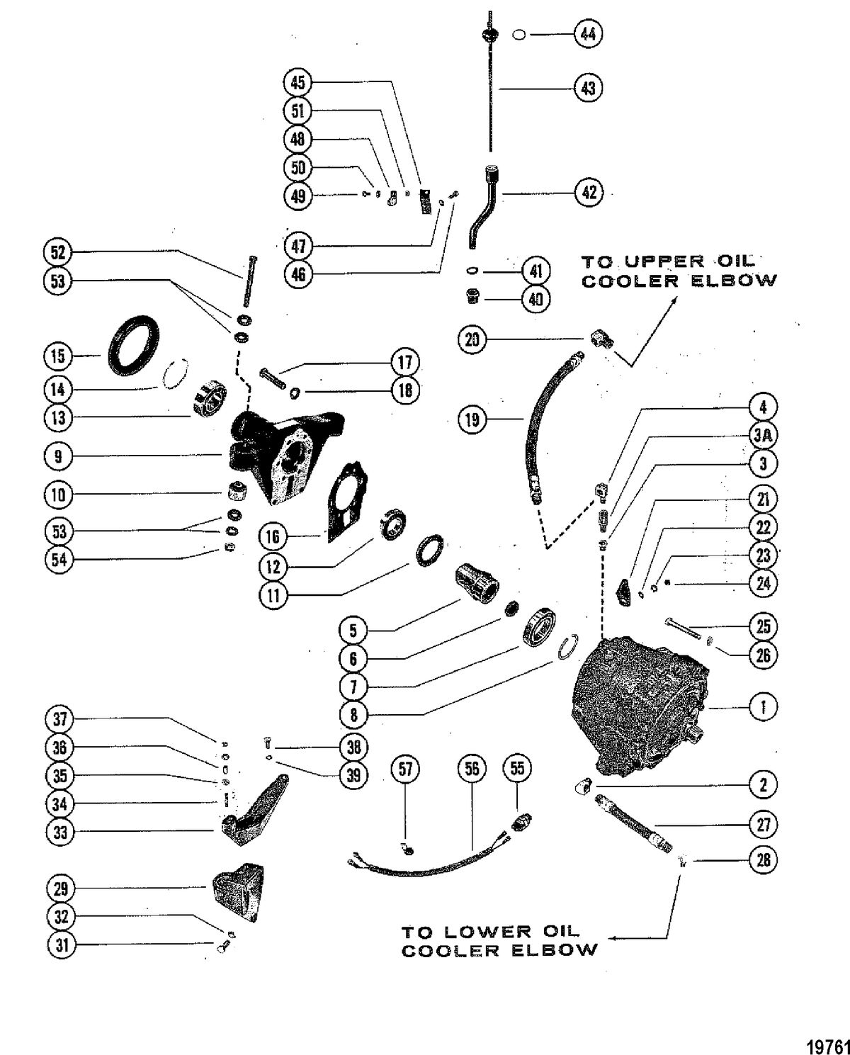 MERCRUISER 370/400/440/460 CYCLONE TRS ENGINE Transmission Assembly(S/N-5670316 & Below)