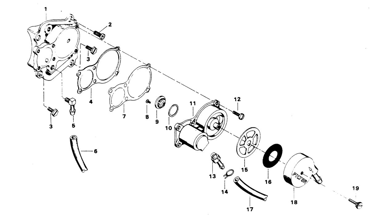 CHRYSLER 50 H.P. FUEL PUMP