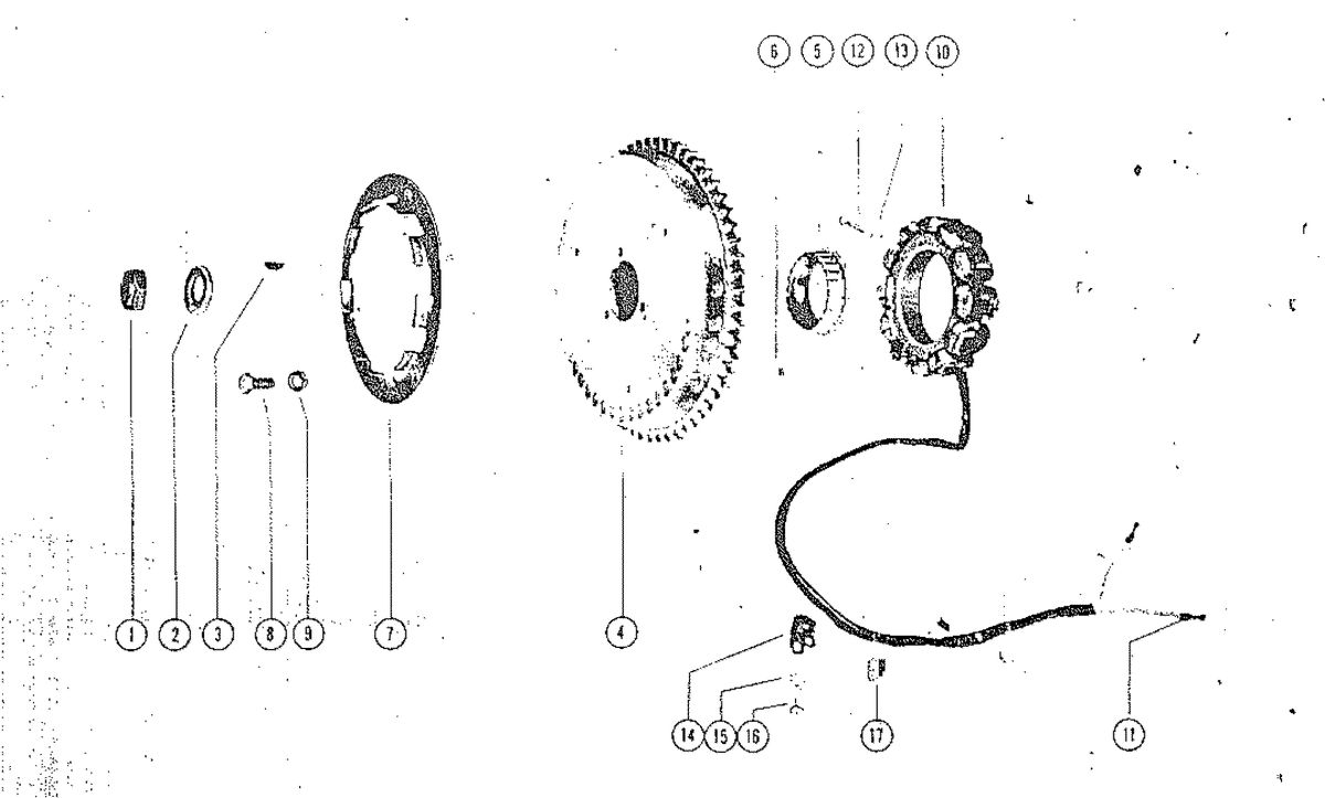 MARK MARK 78, MARK 75A, MARK 78A FLYWHEEL ASSEMBLY AND STATOR