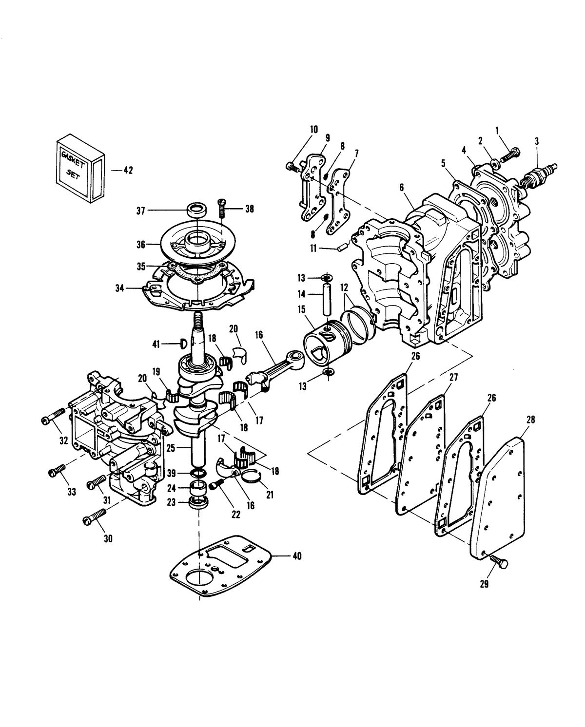 CHRYSLER 6 H.P. SAILOR (PRE-RIGGED) POWER HEAD