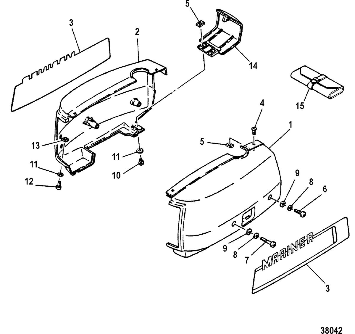 MARINER 2 HP COWLING