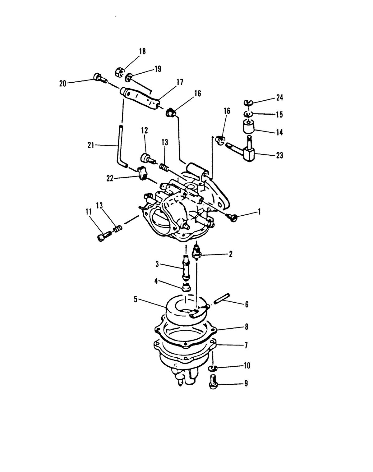 MARINER MARINER W25 CARBURETOR