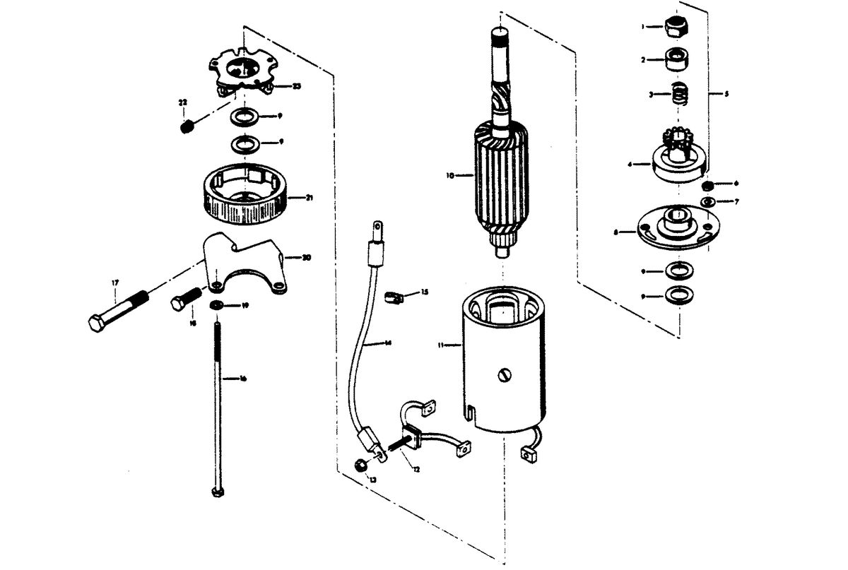 CHRYSLER 105 H.P. CHARGER STARTER