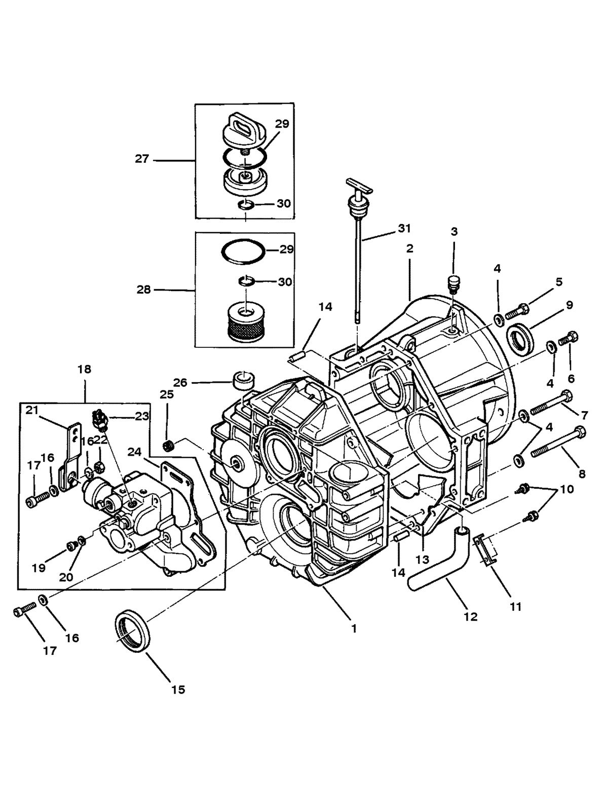 MERCRUISER 5.7L INBOARD ENGINE TRANSMISSION (IN-LINE) (HURTH 630)