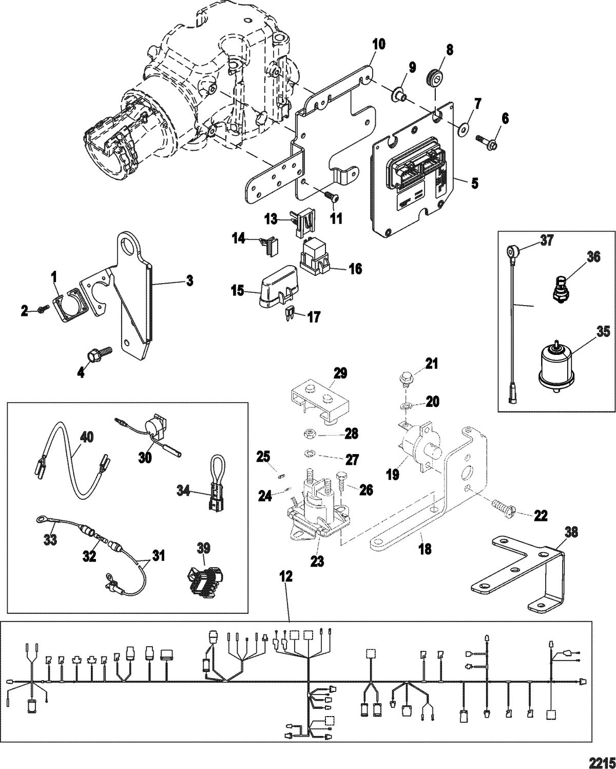 MERCRUISER 4.3L MPI ALPHA/BRAVO Electrical Components