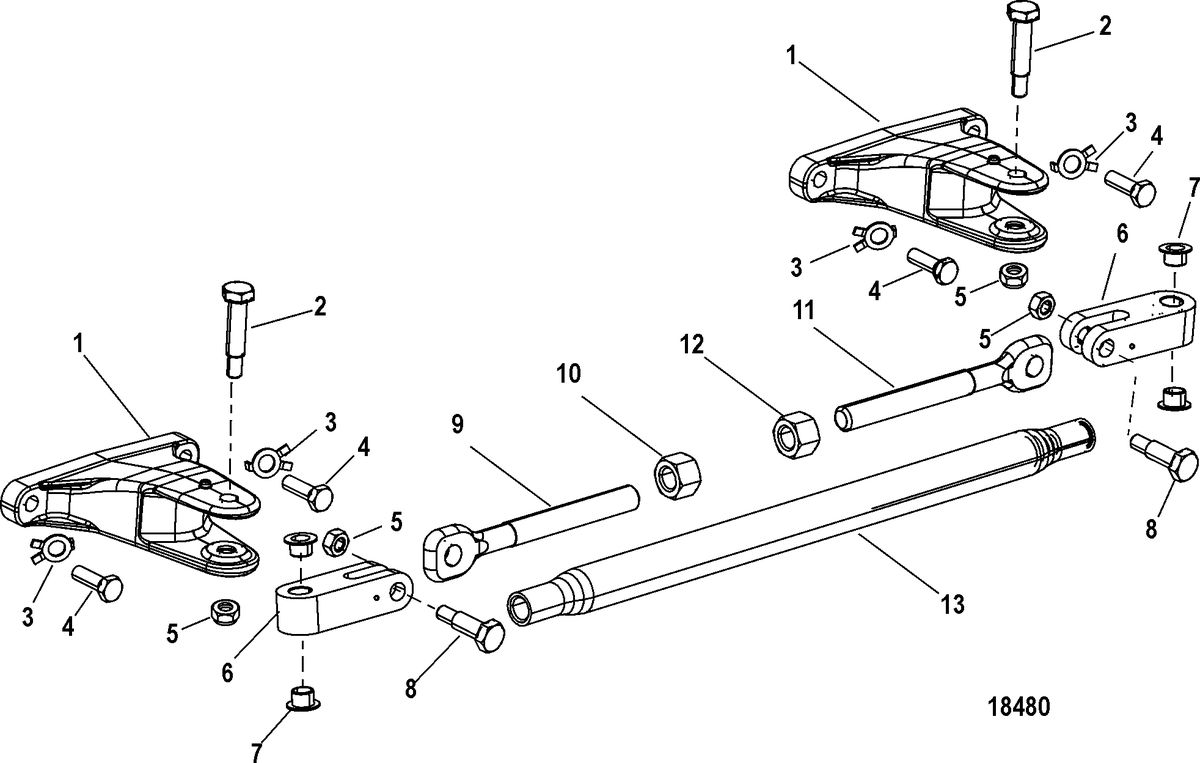 ACCESSORIES STEERING SYSTEMS AND COMPONENTS Tie Bar Kit-Dual(26.00-36.00 Inch)