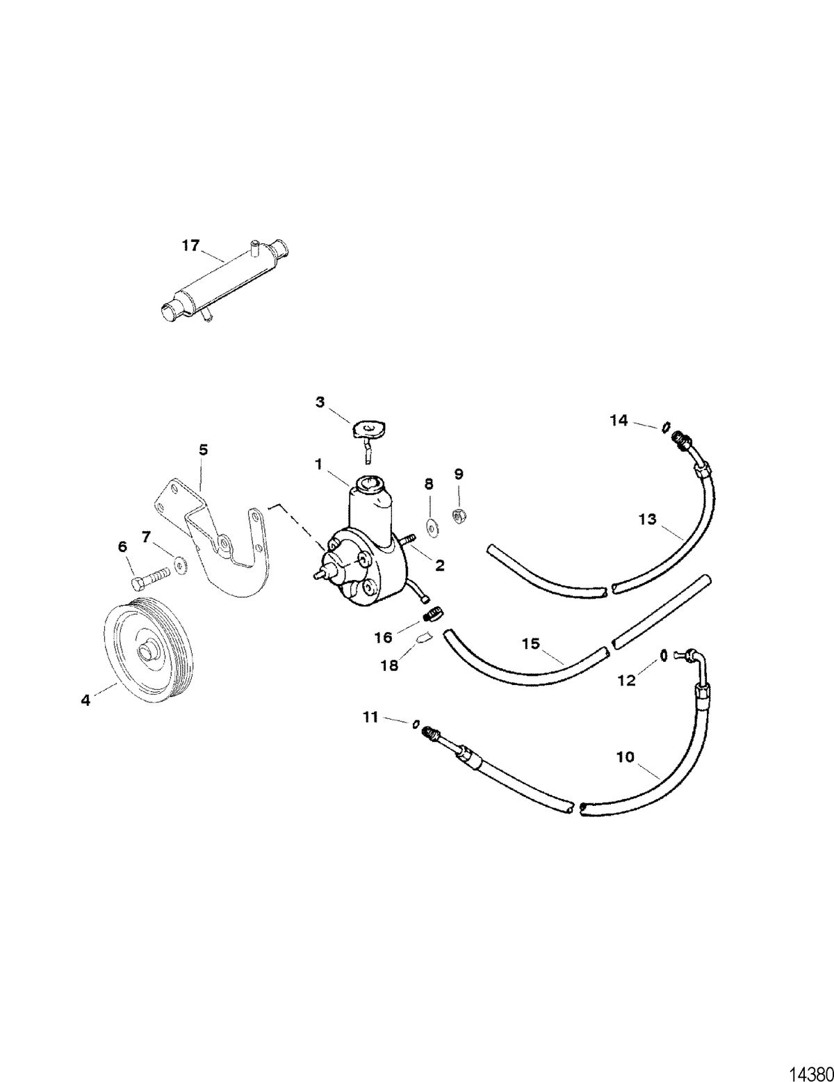 RACE STERNDRIVE SCORPION 377 STERNDRIVE Power Steering Components