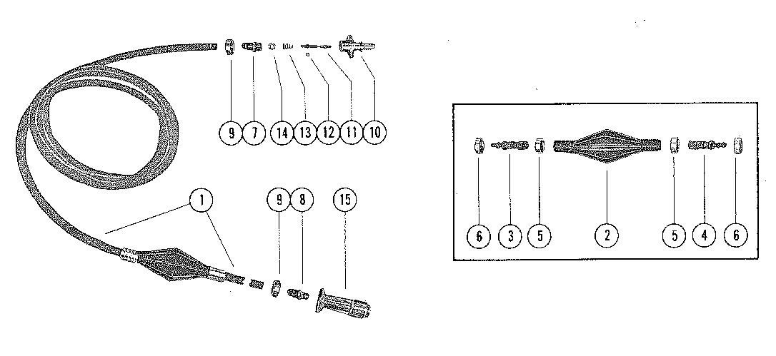 MARINER 140 HORSEPOWER FUEL LINE ASSEMBLY (8' AND 12')