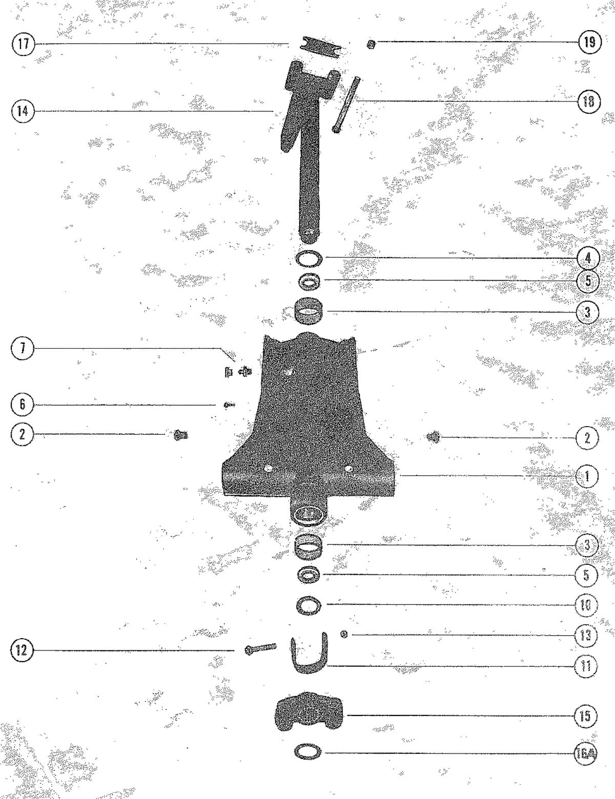 MARINER 115 HORSEPOWER SWIVEL BRACKET ASSEMBLY