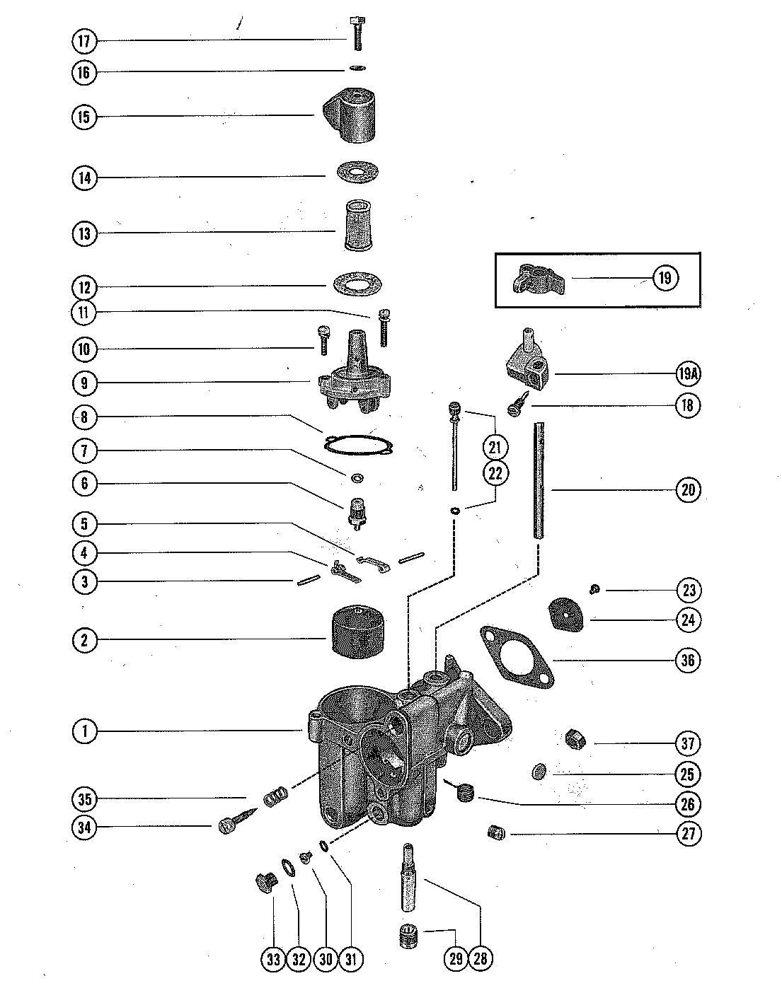 MERCURY MERC 200 CARBURETOR ASSEMBLY