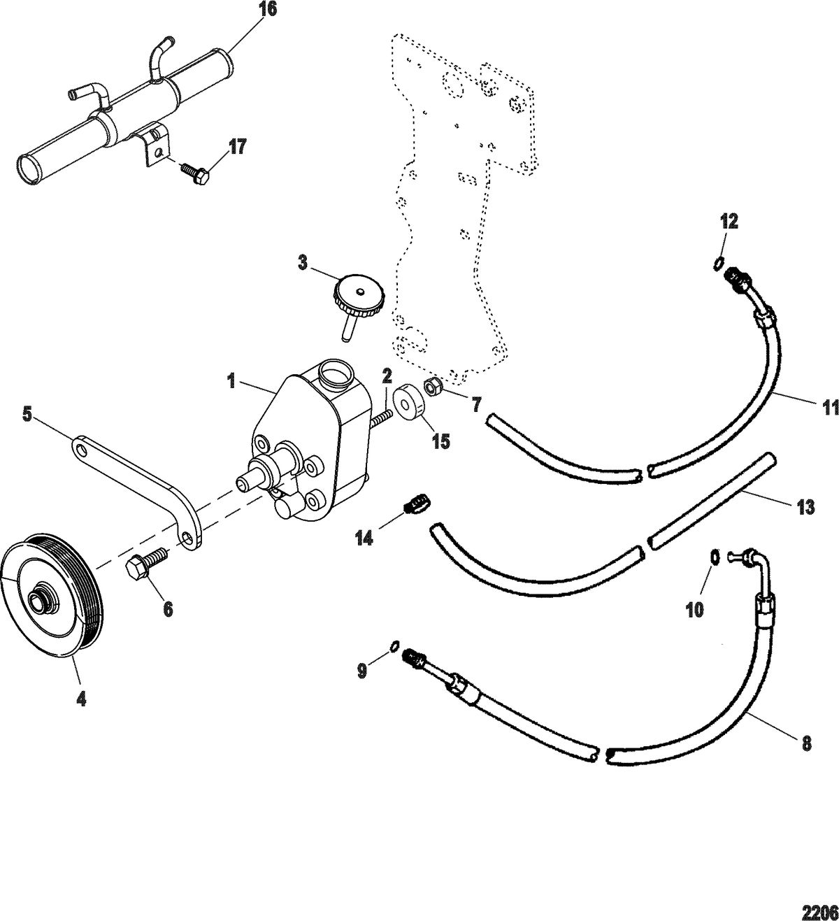 MERCRUISER 5.0L / 5.7L STERNDRIVE Power Steering Components