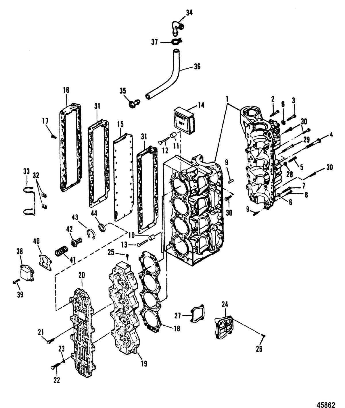 FORCE 120 HP FORCE Cylinder Block