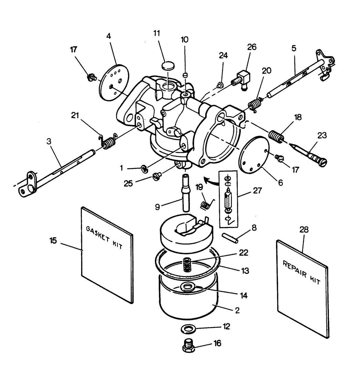 FORCE FORCE 1987 85 H.P. CARBURETOR