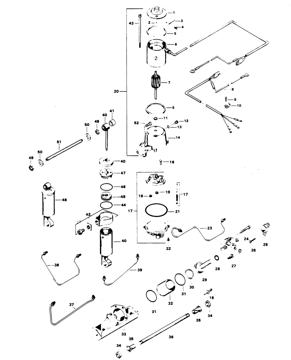 CHRYSLER 85 H.P. POWER TRIM UNIT