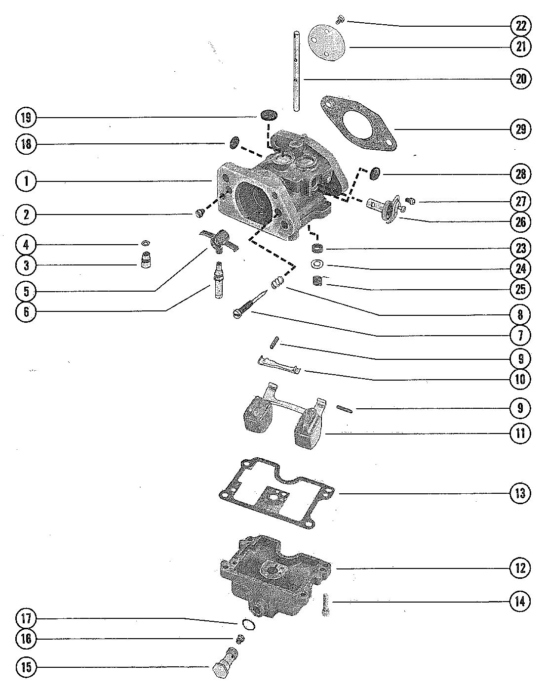 MARINER MARINER 85 CARBURETOR ASSEMBLY