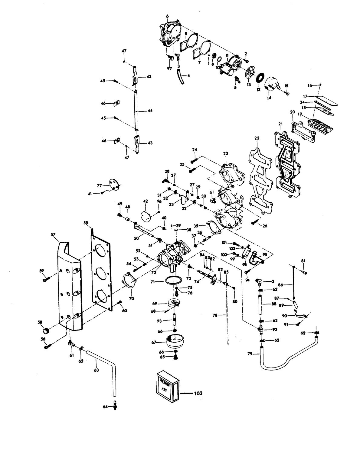 CHRYSLER 85 H.P. CHARGER CARBURETOR