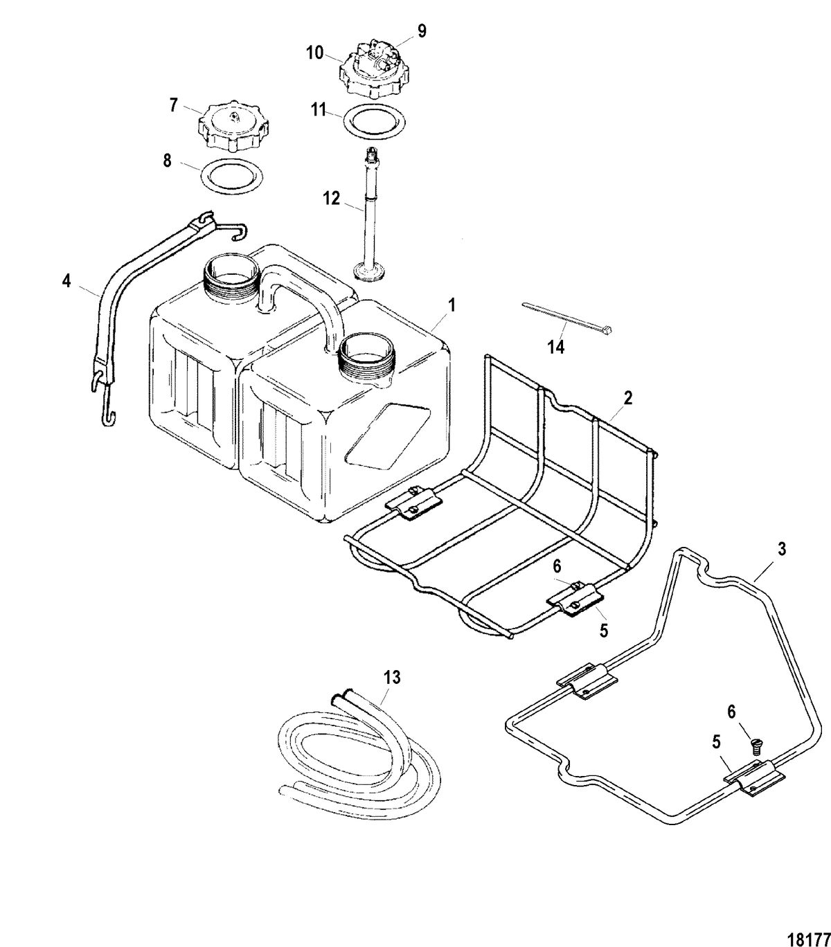 ACCESSORIES FUEL/OIL TANKS, LINES, FILTER KITS AND CORROSION Tank Kit-Remote Oil(8742A19 / A20 / A21 / A22)