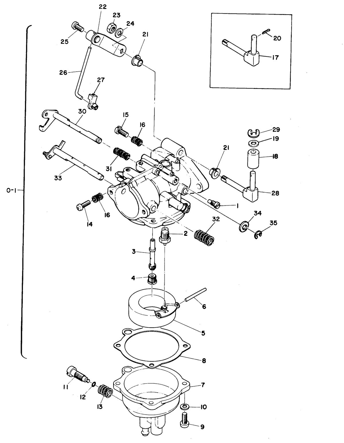 MARINER 28 HORSE POWER CARBURETOR